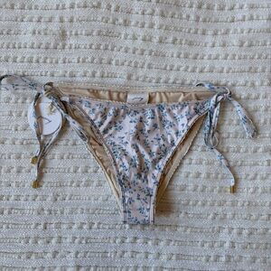 NWT Peony Swimwear Australia Crochet Trimmed Floral Bikini Bottoms Size XL